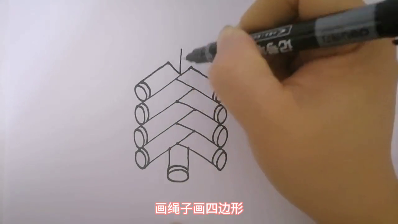 鞭炮的画法是怎么样（炮竹简笔画）